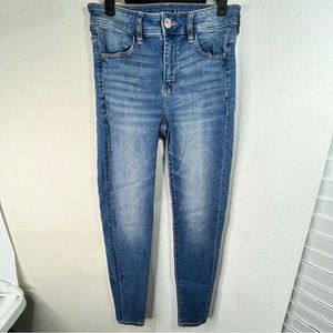 American Eagle Outfitters High Rise Regular Size 4 Light Blue Jeans